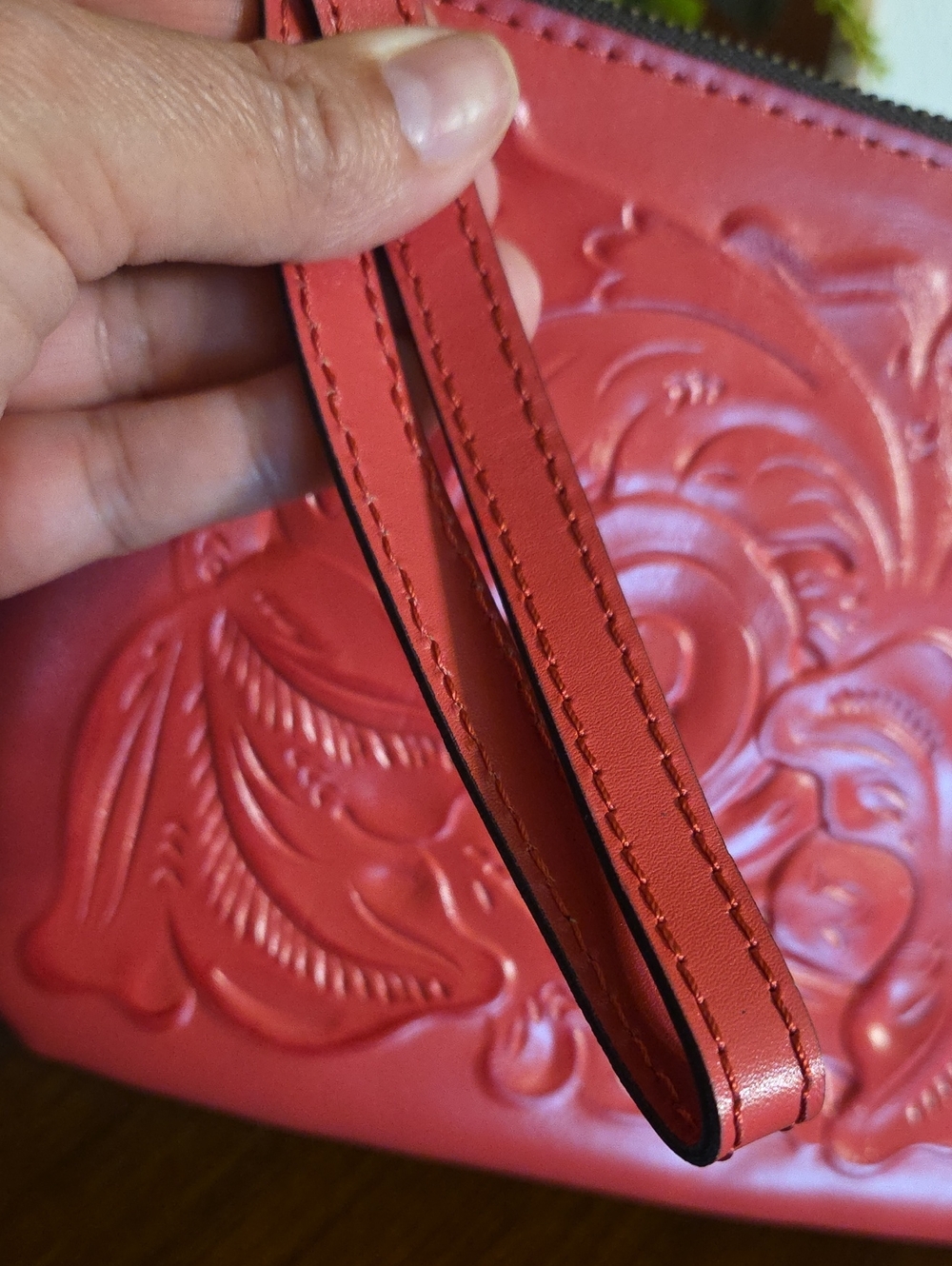 Patricia Nash Cassini Tooled Leather Wristlet NWT - Picture 5 of 13